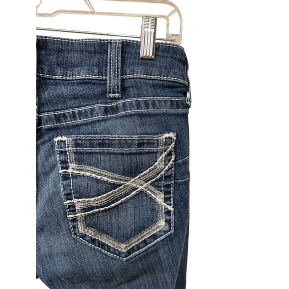 Ariat R.E.A.L Denim Womens 29R Mid-Rise Bootcut Jeans With Embroidered Back Pock - Picture 6 of 7